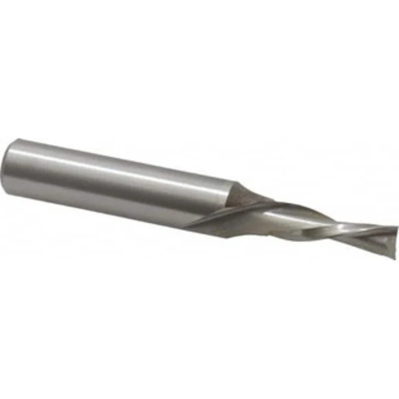 LMT Onsrud LP 5/16 Diam RH High Speed Steel 2-Flute Double Edge Downcut Spiral Router Bit Uncoated, 1 LOC, 1/2 Shank ...
